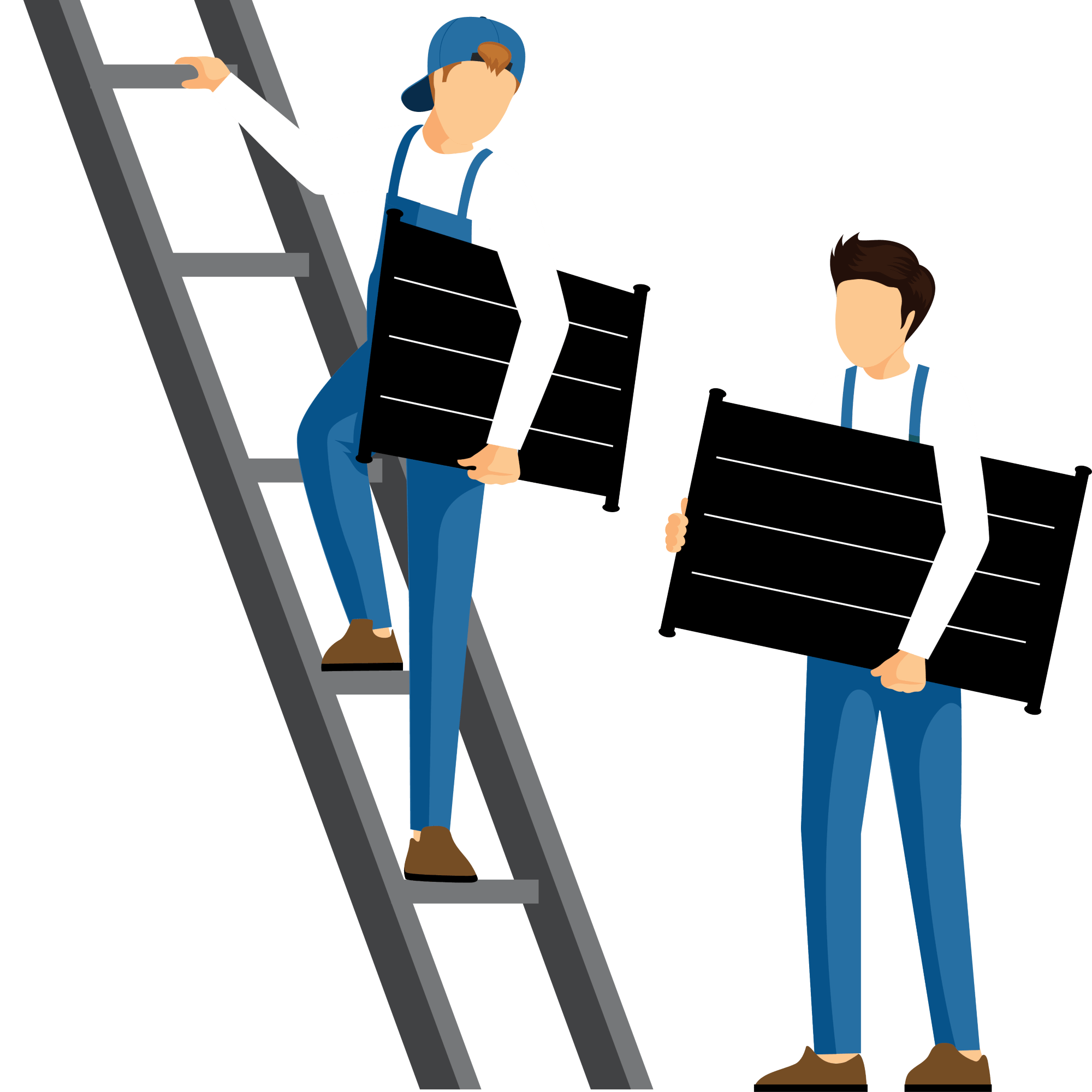 solar installers with solar pool heating panel graphic